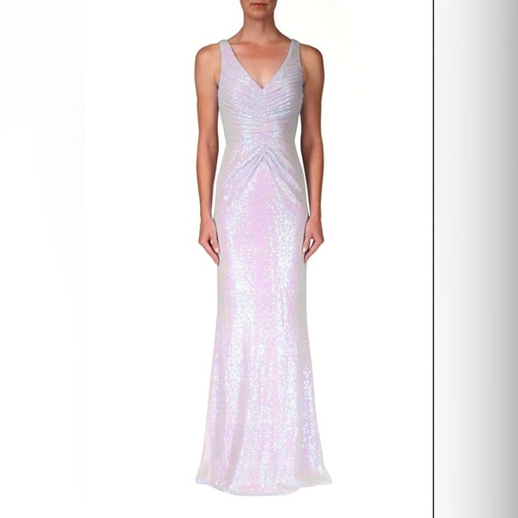 Badgley Mischka Brand Sparkling Mermaid Sequin Gown - Picture 1 of 12